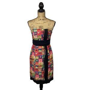 Plenty Frock by Tracy Reese Strapless MultiColor Dress